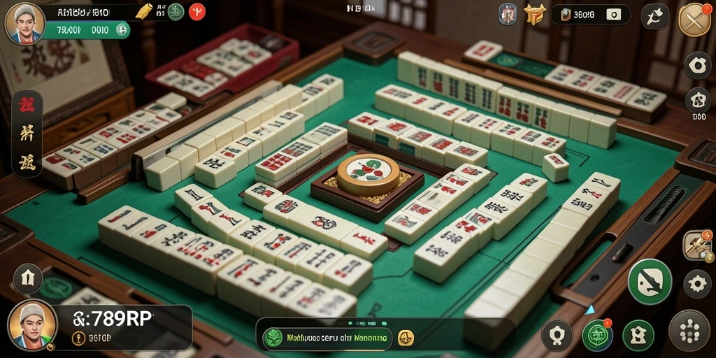 Screenshot gameplay 789RP menampilkan suasana seru permainan Mahjong.