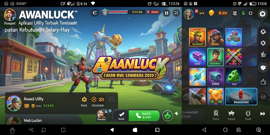 Tampilan aplikasi AWANLUCK yang sederhana dan efisien untuk manajemen sehari-hari.