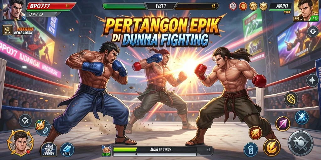 Tampilan gameplay BPO777 memperlihatkan pertarungan seru dengan grafis menawan.