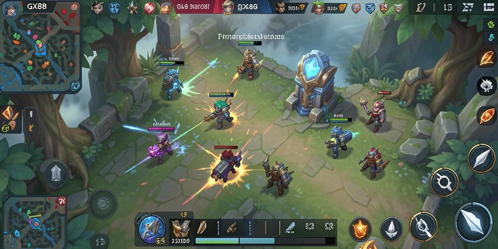 Gameplay menarik GX88 dengan strategi dan pertempuran yang intens.