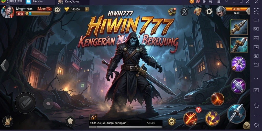 Screenshot HIWIN777 menampilkan gameplay menyeramkan dengan nuansa mencekam.