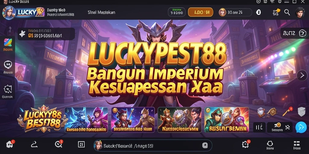 Tampilan gameplay <strong>LUCKYBEST88</strong> yang menunjukkan pembangunan bisnis yang dinamis.