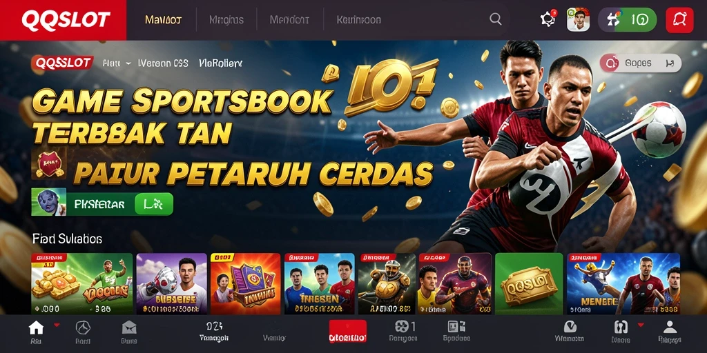 Tampilan menarik dari gameplay Sportsbook di QQSLOT.
