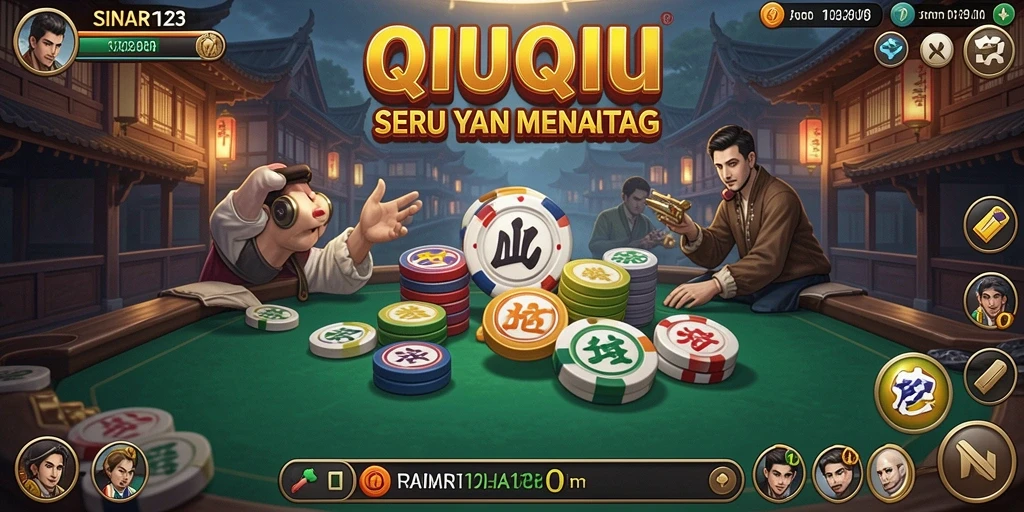 Screenshot gameplay SINAR123 menunjukkan aksi seru permainan QiuQiu.