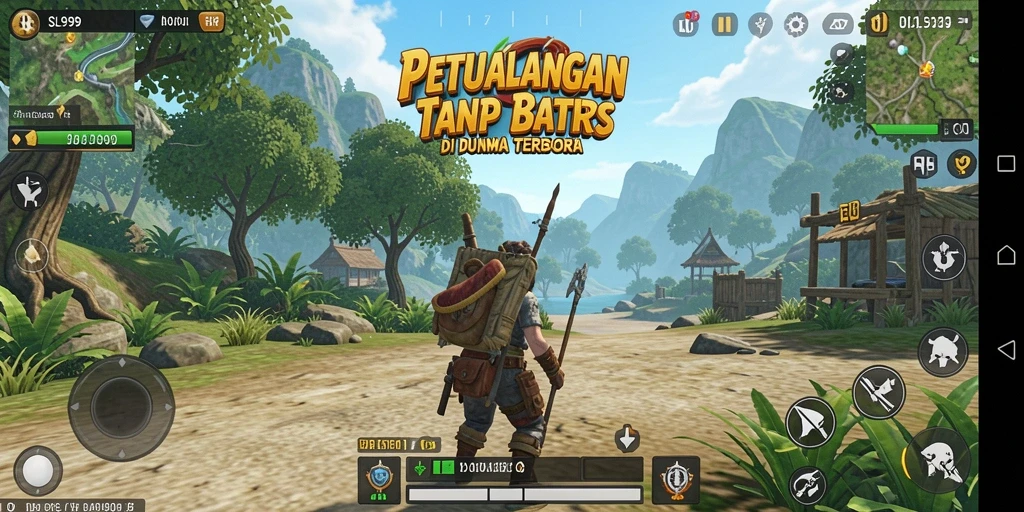 Tangkapan layar gameplay menarik dari SL999 di dunia terbuka.