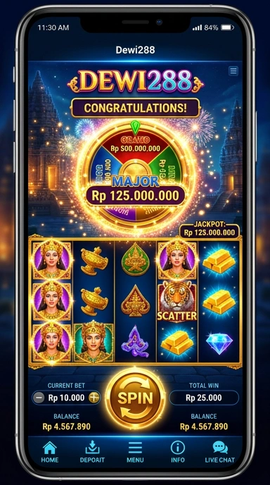 Tampilan antarmuka dewi288 yang menarik dan mudah digunakan.